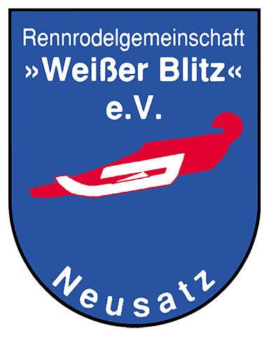 Logo der Rennrodelgemeinschaft Weißer Blitz Neusatz e.V.